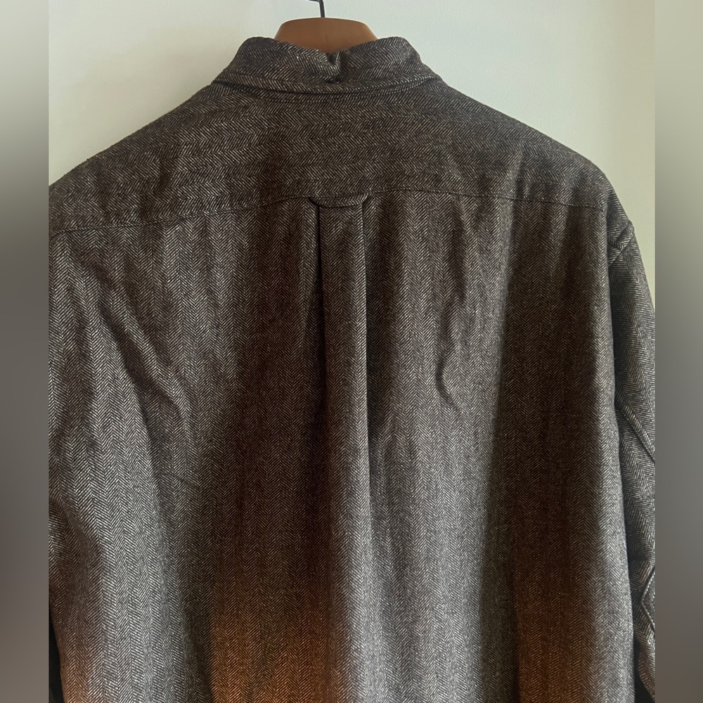 Faconnable goat skin leather shirt size XL - Vintage - Picture 9 of 10